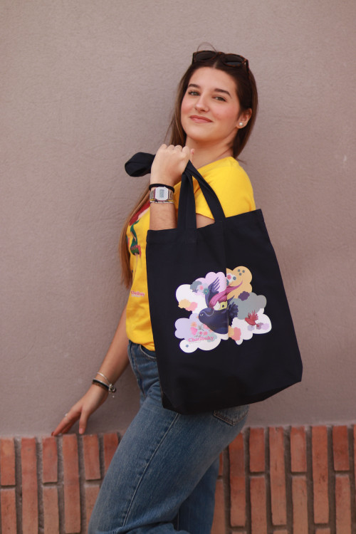 Preludes tote bag navy blue